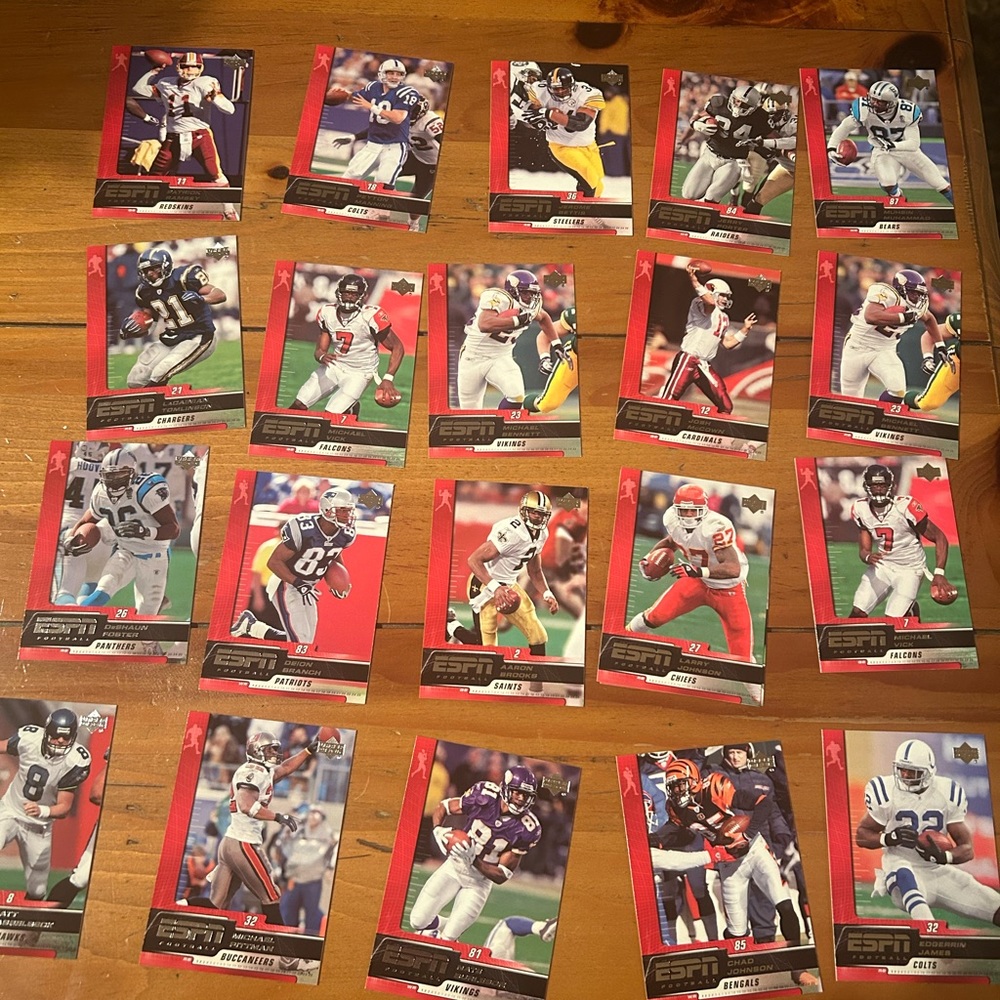 ESPN Upper Deck NFL 20 Football Cards from 2005